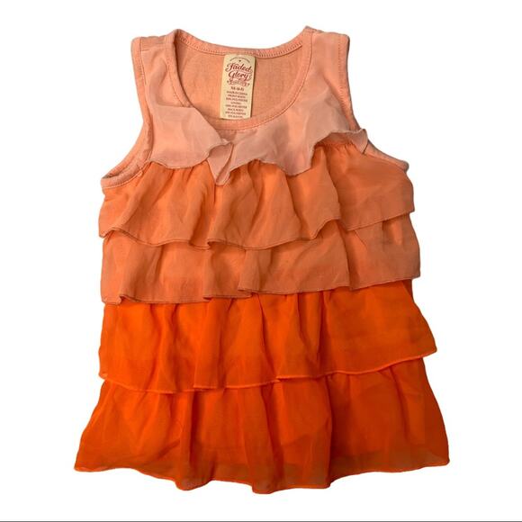 Faded Glory XS Layered lace Ruffle flounce tank - Picture 1 of 4